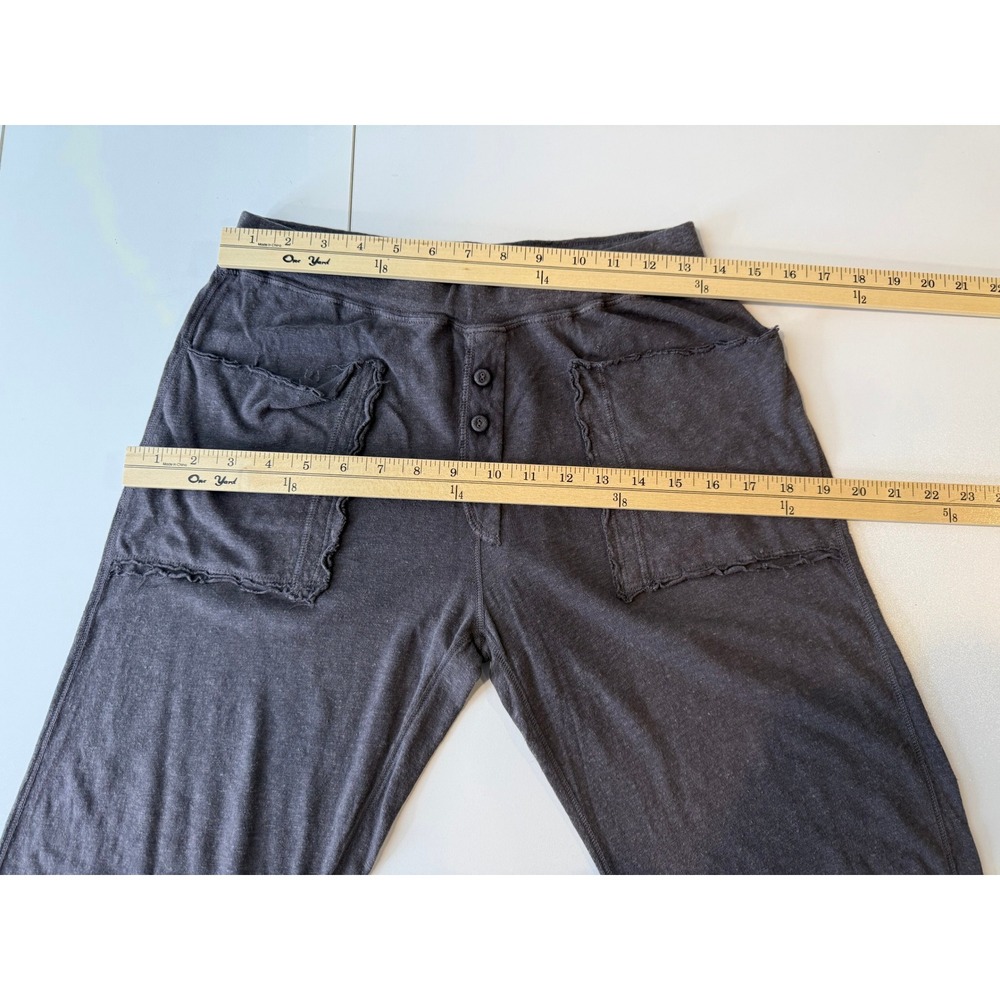 Christina Lehr Pants Women Size 2 Gray Hemp Organic Cotton Boho Loungewear - Picture 7 of 10